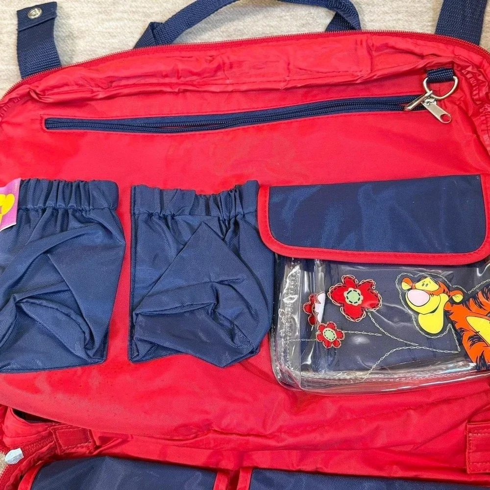 VTG Disney Winnie the Pooh Travel Organizer Diaper Bag Eeyore Piglet Tigger